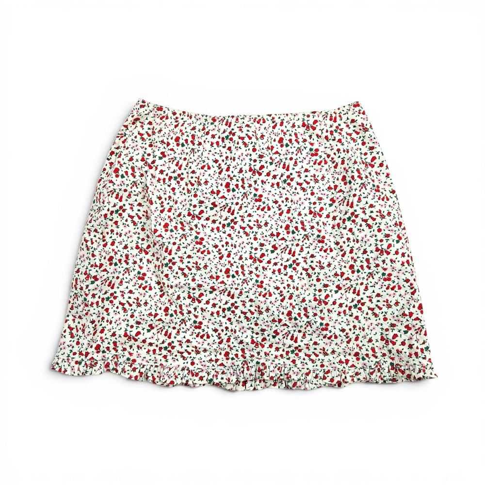 Y2k Euro Mini Skirt Floral Phard Coquette Cottagecore - Size Small